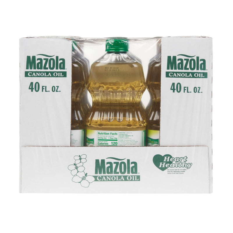 Mazola Canola Oil 40 Fluid Ounce - 12 Per Case.
