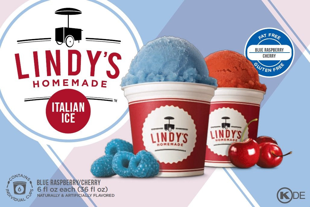 Blue Raspberry Cherry Italian Ice 36 Fluid Ounce - 9 Per Case.