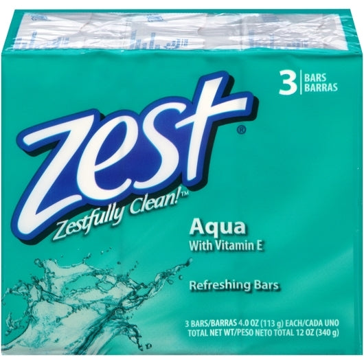 High Ridge Brands Zest Bar Soap Aqua 12 Ounce Size - 12 Per Case.