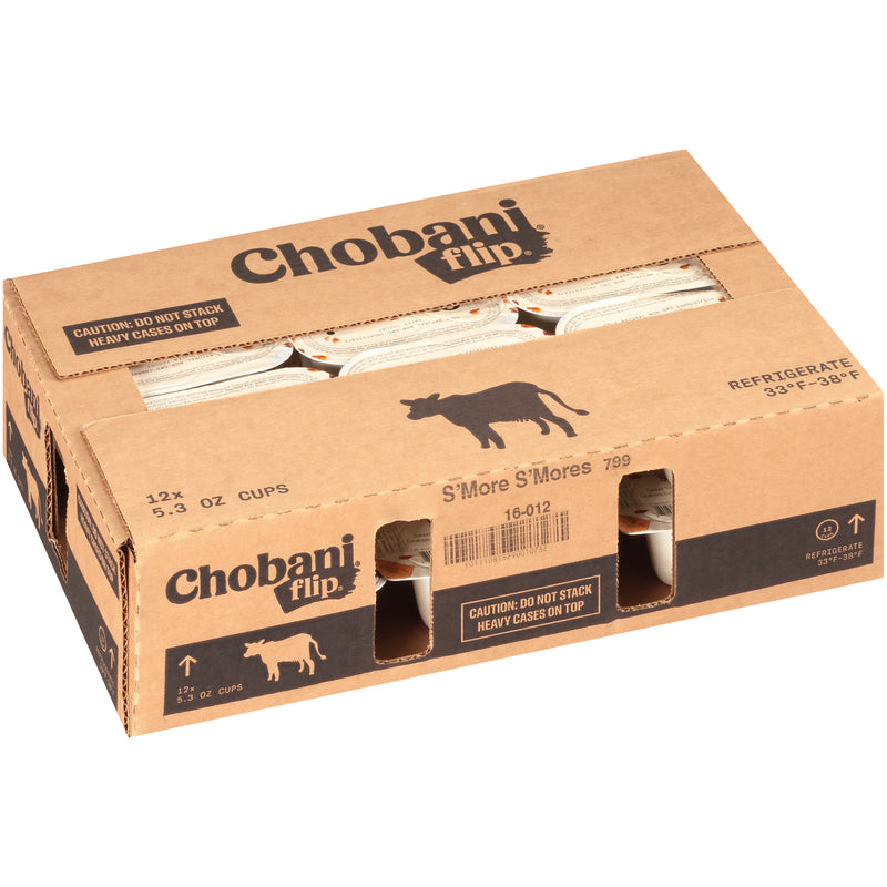 Chobani® Flip® Low Fat Greek Yogurt S'more S'mores 4.5 Ounce Size - 12 Per Case.