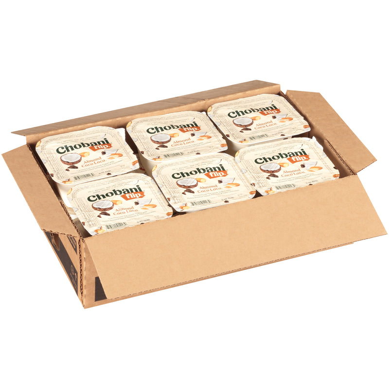 Chobani® Flip® Low Fat Greek Yogurt Almond Coco Loco™ 4.5 Ounce Size - 12 Per Case.