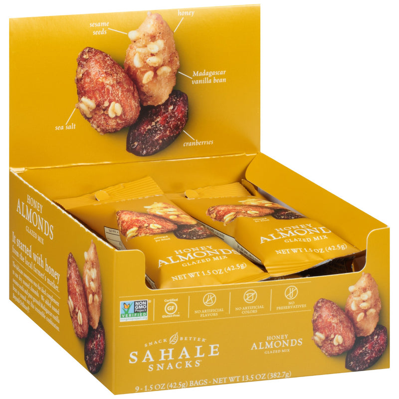 Sahale Almond Honey Caddy Pack 1.5 Ounce Size - 108 Per Case.