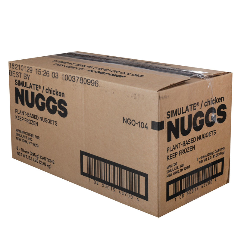 Simulate Inc Nuggs Plant Based Chicken Nuggets Original 1 each- 8 per case