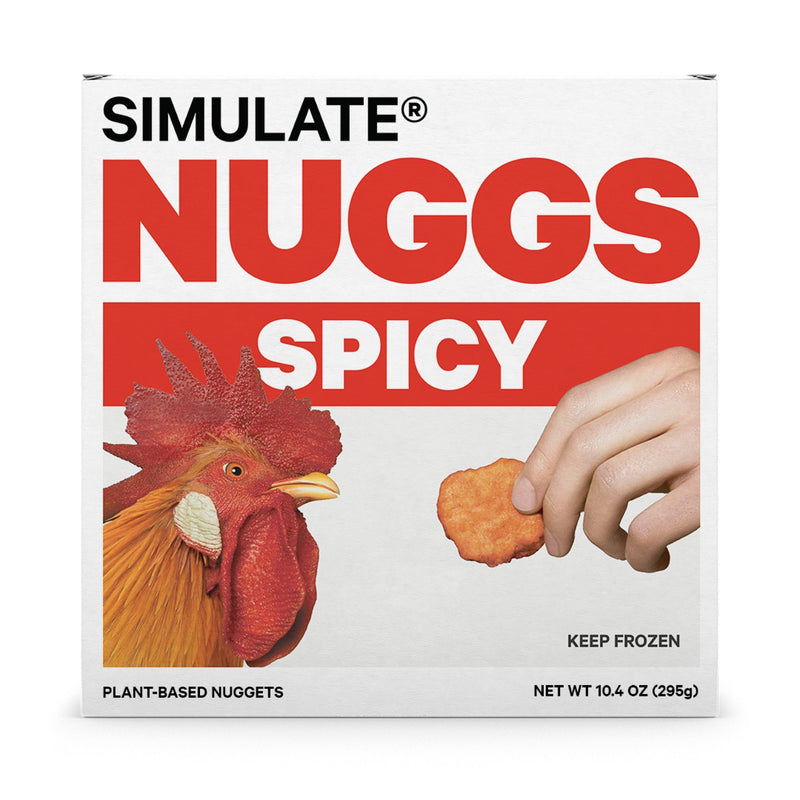 Simulate Inc Nuggs Plant Based Chicken Nuggets Spicy, 1 Each- 8 per case
