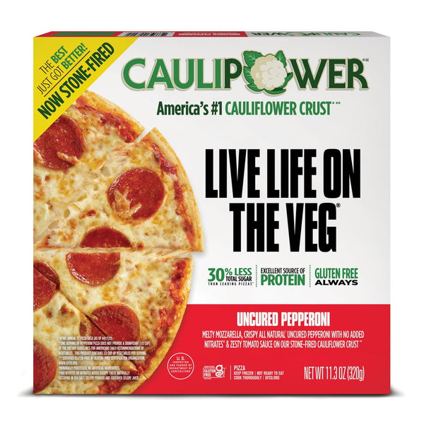 Caulipower All Natural Pepperoni Pizza 10" 11.3 Ounce Size - 8 Per Case.