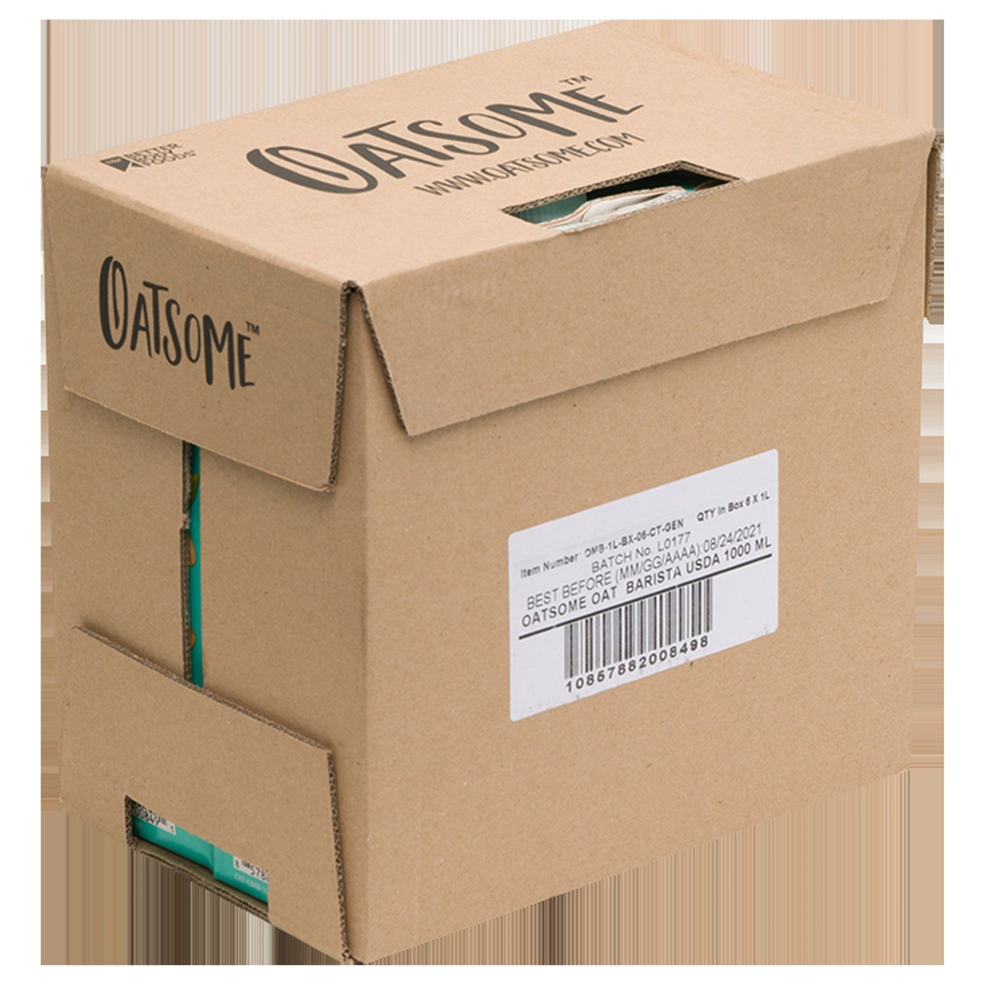 Oatsome Oatsome Oat Milk Barista 1 Liter - 6 Per Case.