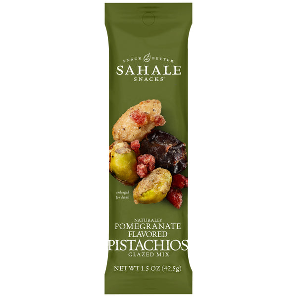Sahale Pomegranate Pistachios Glazed Mix 1.5 Ounce Size - 18 Per Case.