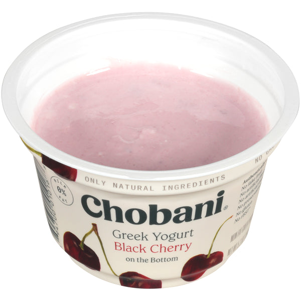 Chobani® Non Fat Greek Yogurt Black Cherryon The Bottom 5.3 Ounce Size - 12 Per Case.