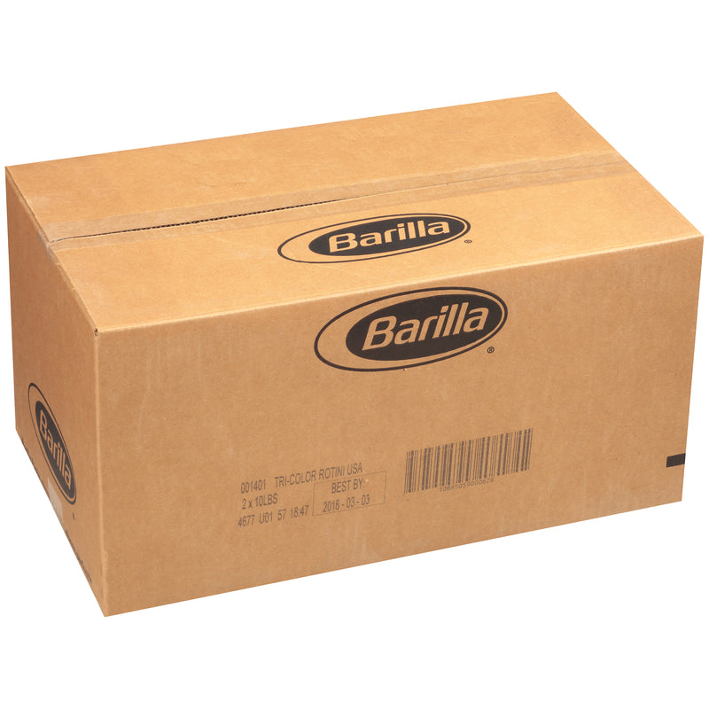 Tri Color Rotini Barilla USA 160 Ounce Size - 2 Per Case.