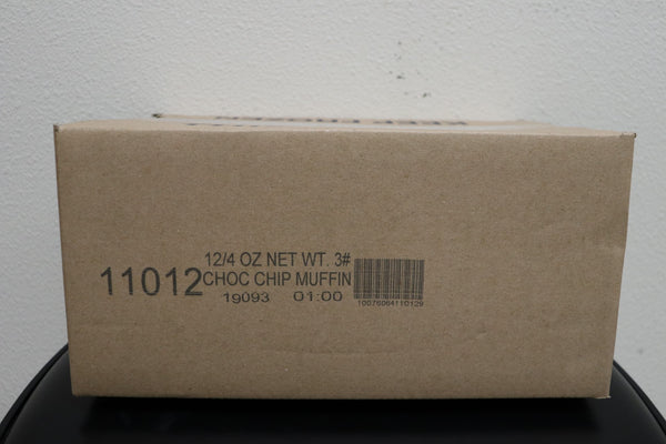 Muffin Chocolate Chip 4 Ounce Size - 12 Per Case.