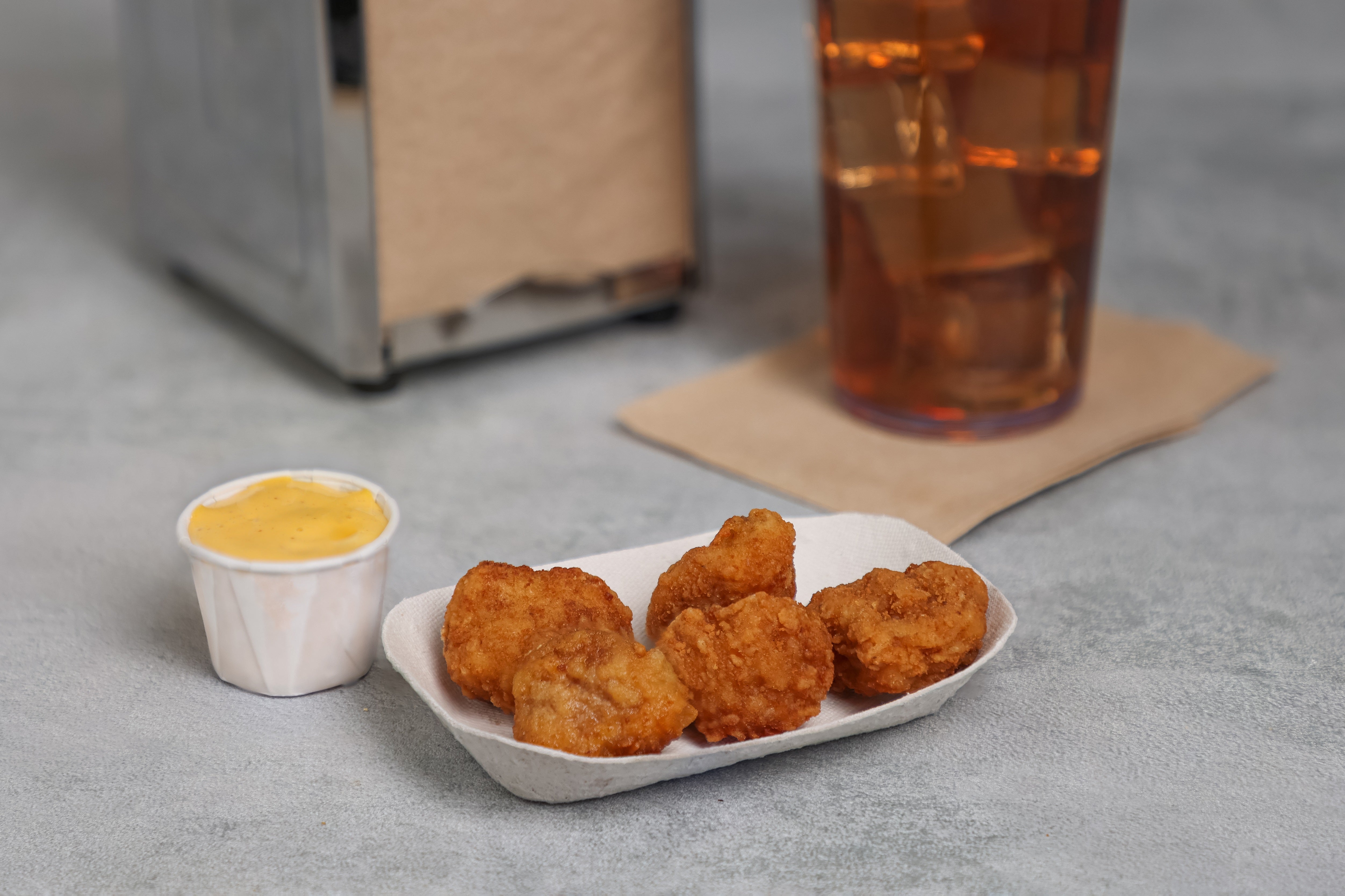 Gold Kist Dark Meat Breaded Whole Grain Popcorn Chicken 5 Pound Each - 6 Per Case.