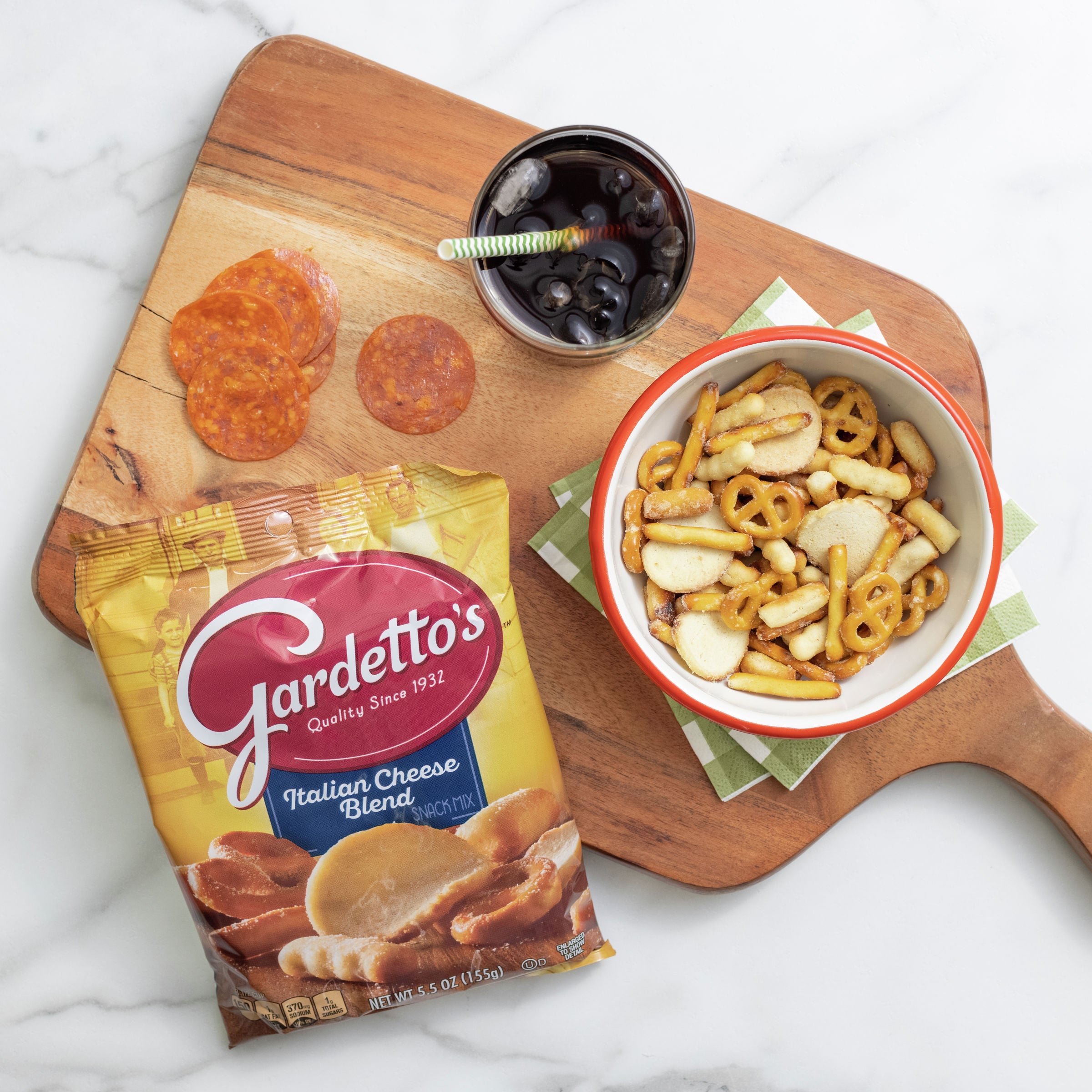 Gardetto's™ Snack Mix Italian Cheese Blend 5.5 Ounce Size - 7 Per Case.