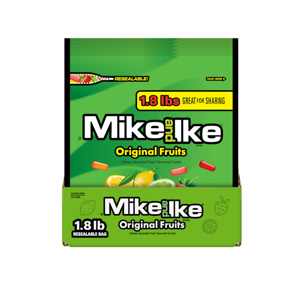 Mike And Ike® Original Fruits Standup BagCase 28.8 Ounce Size - 6 Per Case.
