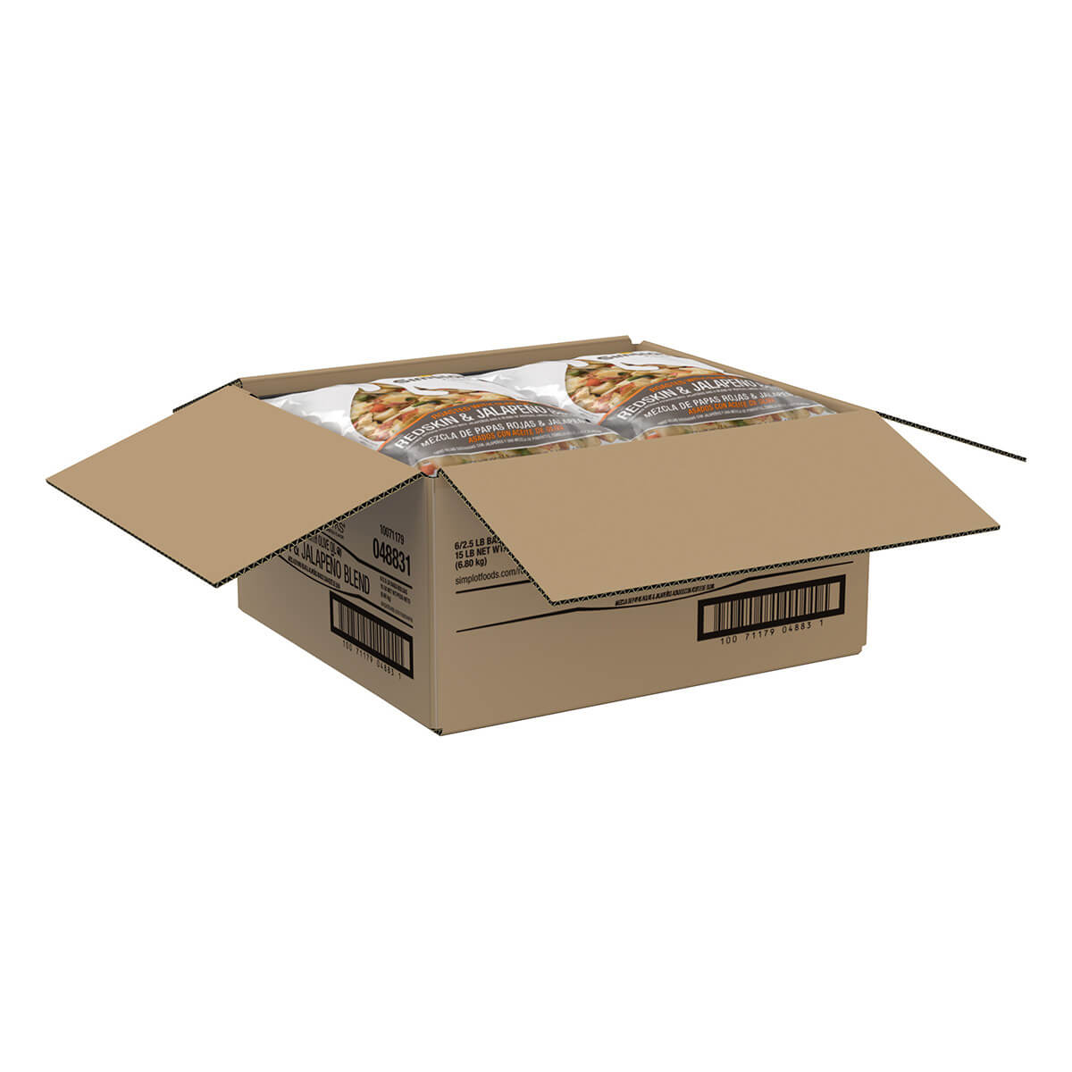 Simplot Roastworks Roasted Redskin Potatoes &jalapeno Blend 2.5 Pound Each - 6 Per Case.