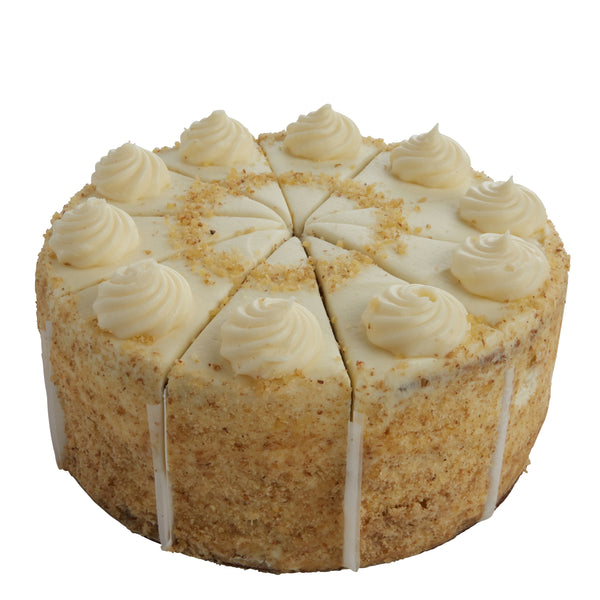 Lawler's Inch Carrot Cake Colossal Cut 112 Ounce Size - 2 Per Case.
