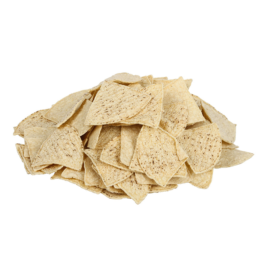 Mission Pre-Cut Unfried Yellow Chips Cut 30 Pound Each - 1 Per Case.