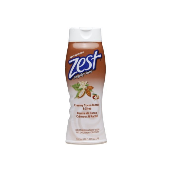 High Ridge Brands Zest Cocoa Butter & Shea Body Wash 18 Fluid Ounce - 6 Per Case.