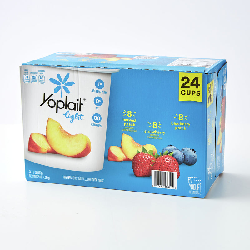 Yoplait® Original Light Yogurt Single Serve Cup Variety Harvest Peach Strawberry 144 Ounce Size - 1 Per Case.