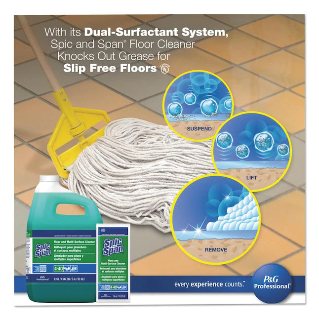 Spic & Span Floor and Multi-Surface Cleaner Liquid Portion Pack 3 Ounce Size - 45 Per Case.