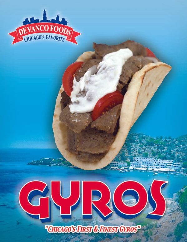 Mykonos Gyro Cones 20 Pound Each - 2 Per Case.