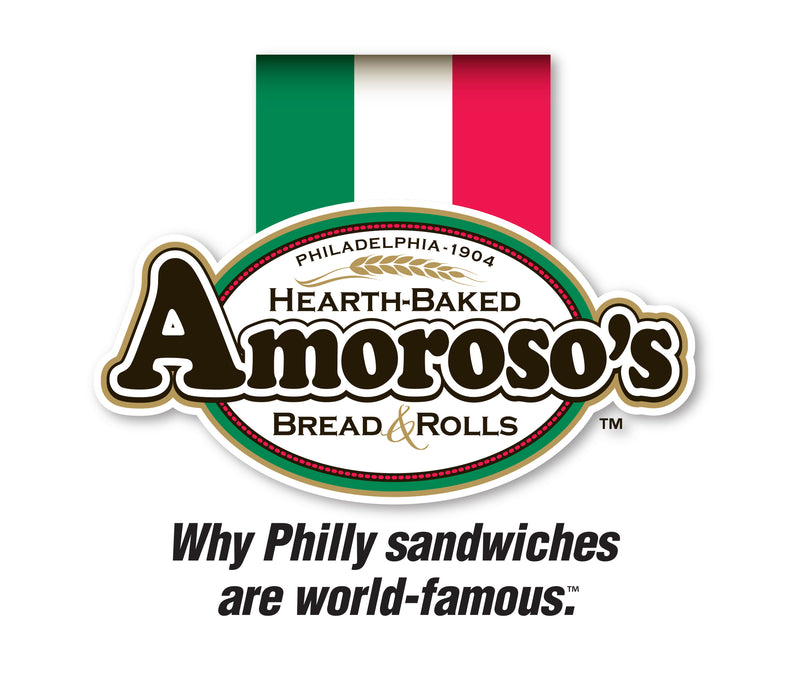 Amoroso's Baking Company 5 Inch Hoagie Roll Sliced 6 Count Packs - 8 Per Case.