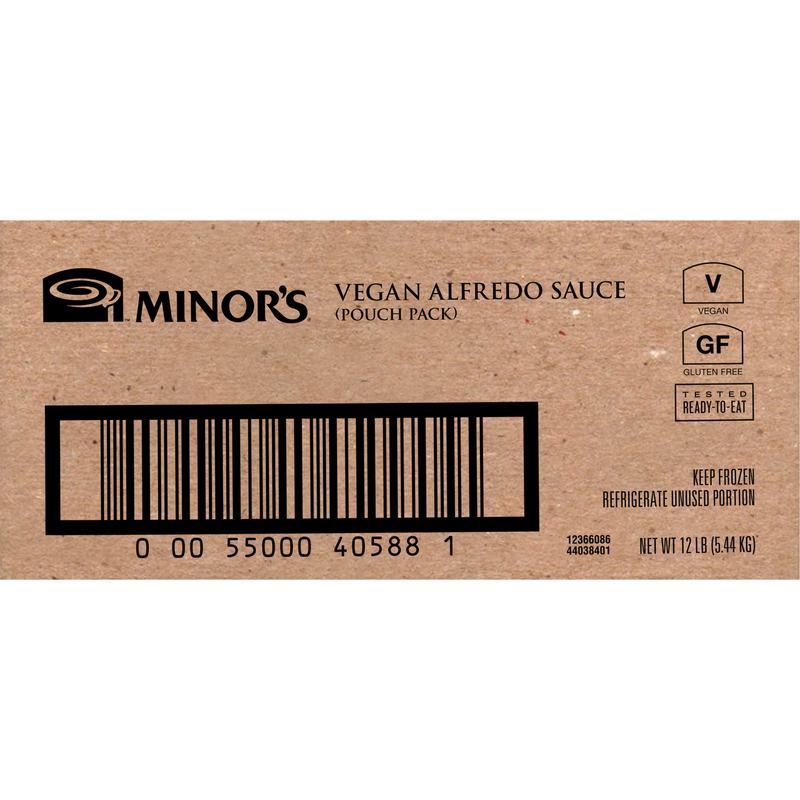 Minor's Vegan Alfredo Sauce 1.998 Pound Each - 6 Per Case.