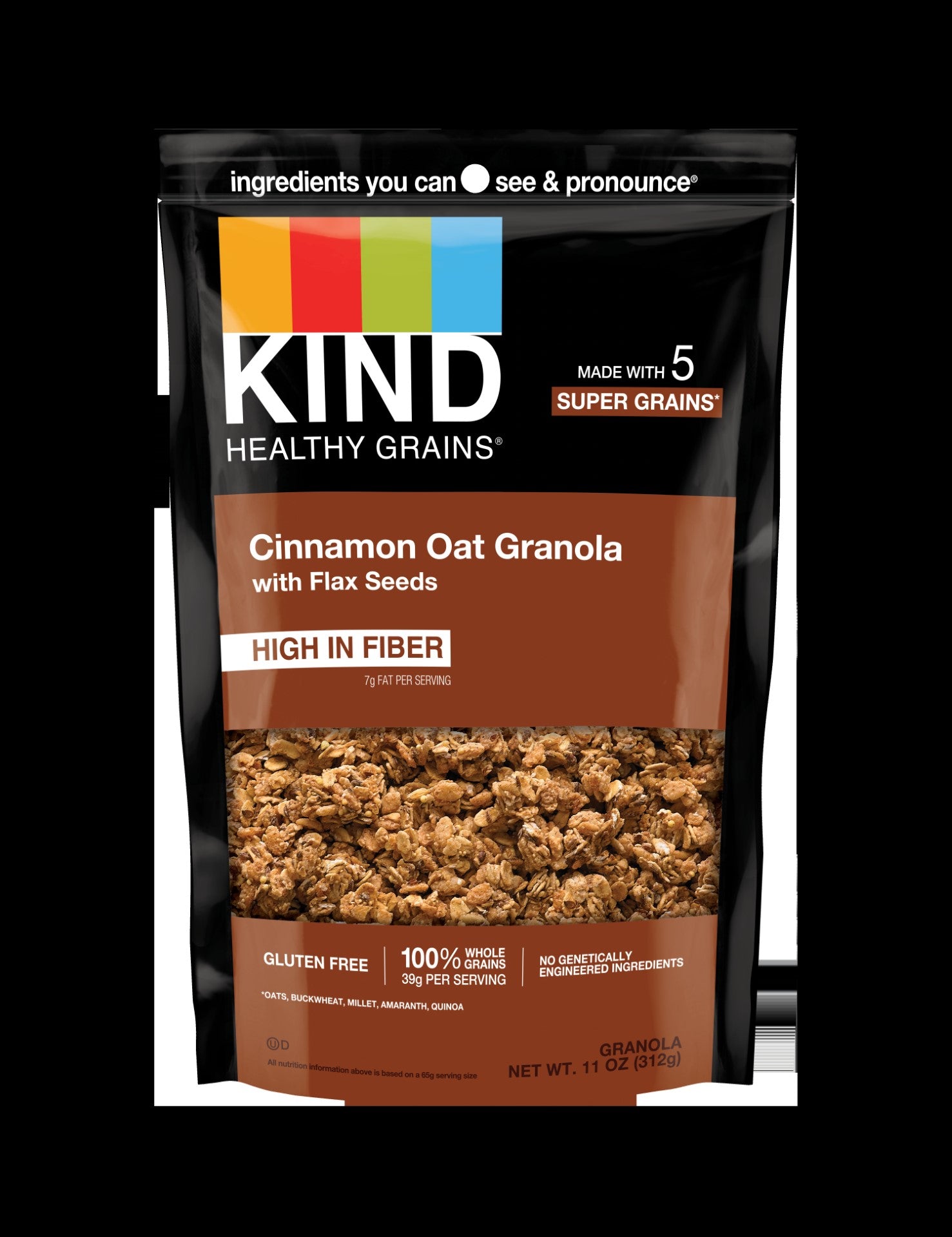 Kind Snacks Cinnamon Oat Whole Grain Granolaclusters 11 Ounce Size - 6 Per Case.