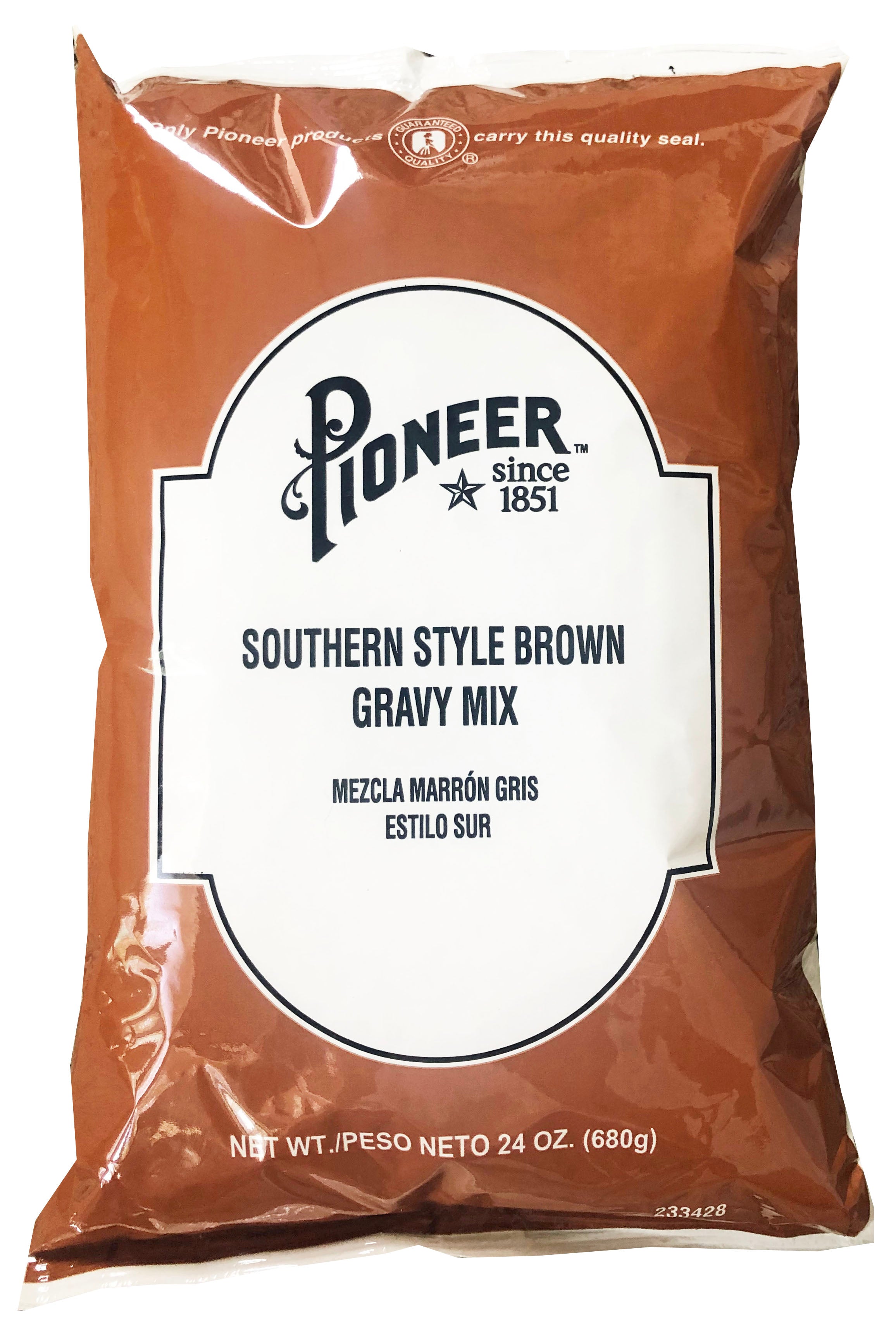 Pioneer Southern Style Brown Gravy Mix 24 Ounce Size - 6 Per Case.