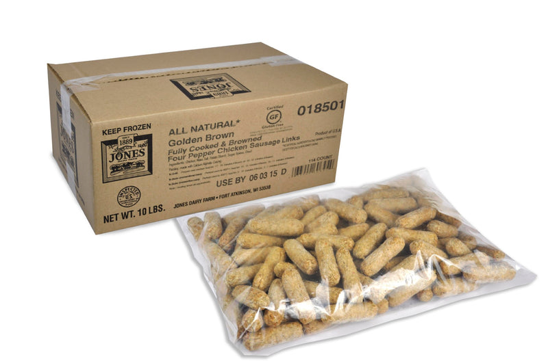 Pepper Chicken Sausage Links All Natural 1.4 Ounce Size - 1 Per Case.