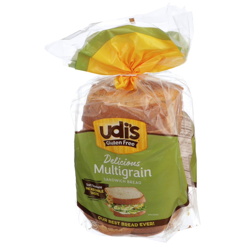 Udi's Delicious Gluten Free Soft Multigrain Bread 24 Ounce Size - 6 Per Case.