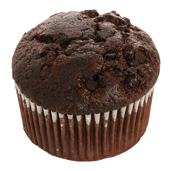 Chocolate Chocolate Chip Muffins With Chocolate Flavored Chips 12 Ounce Size - 8 Per Case.