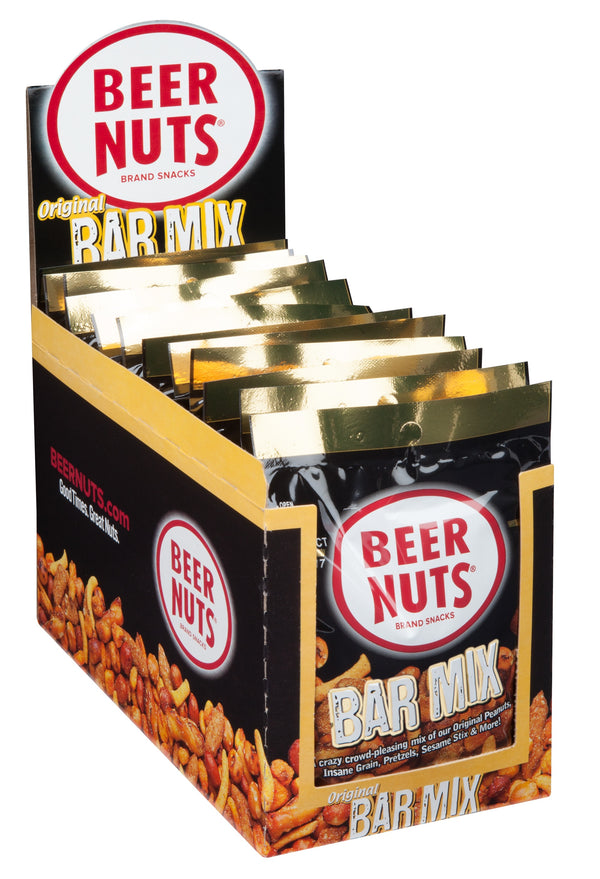 Beer Nuts Bar Mix Ms Bag 1.9 Ounce Size - 48 Per Case.
