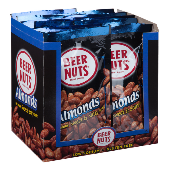 Beer Nuts Vp Almond 4 Ounce Size - 48 Per Case.