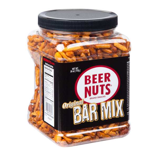Beer Nuts Bar Mix Jar 26 Ounce Size - 12 Per Case.