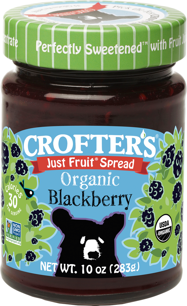 Crofters Organic Spread Fruit Blackberry 10 Ounce Size - 6 Per Case.