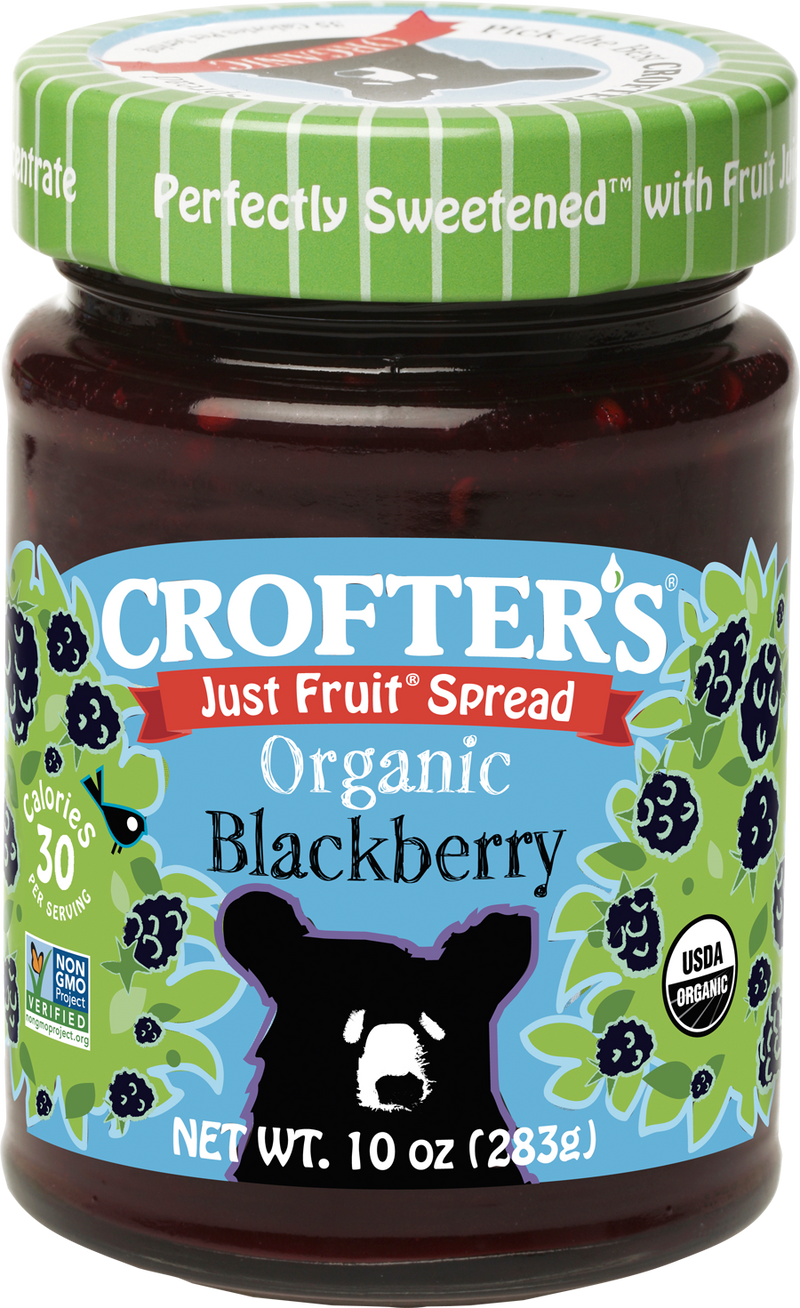 Crofters Organic Spread Fruit Blackberry 10 Ounce Size - 6 Per Case.