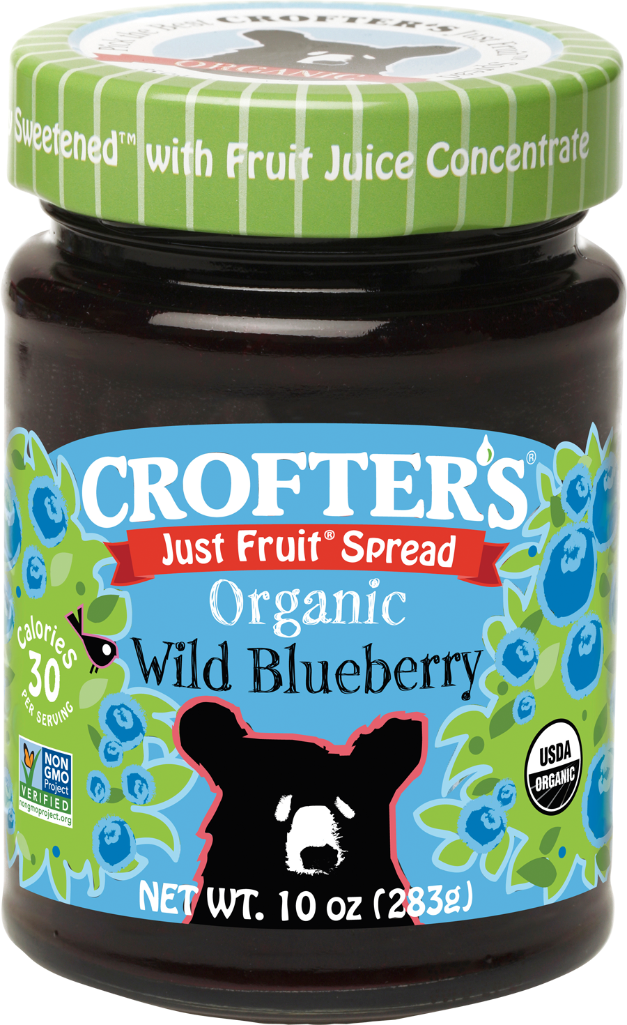Crofters Organic Spread Fruit Blueberry 10 Ounce Size - 6 Per Case.