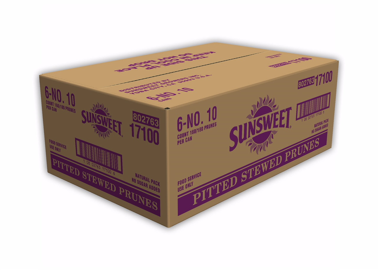 Sunsweet Pitted Prune In Water 10 Pound Each - 6 Per Case.