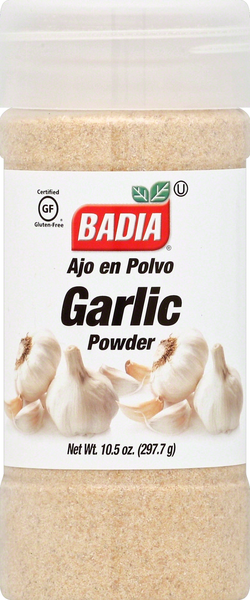Badia Garlic Powder 10.5 Ounce Size - 12 Per Case.