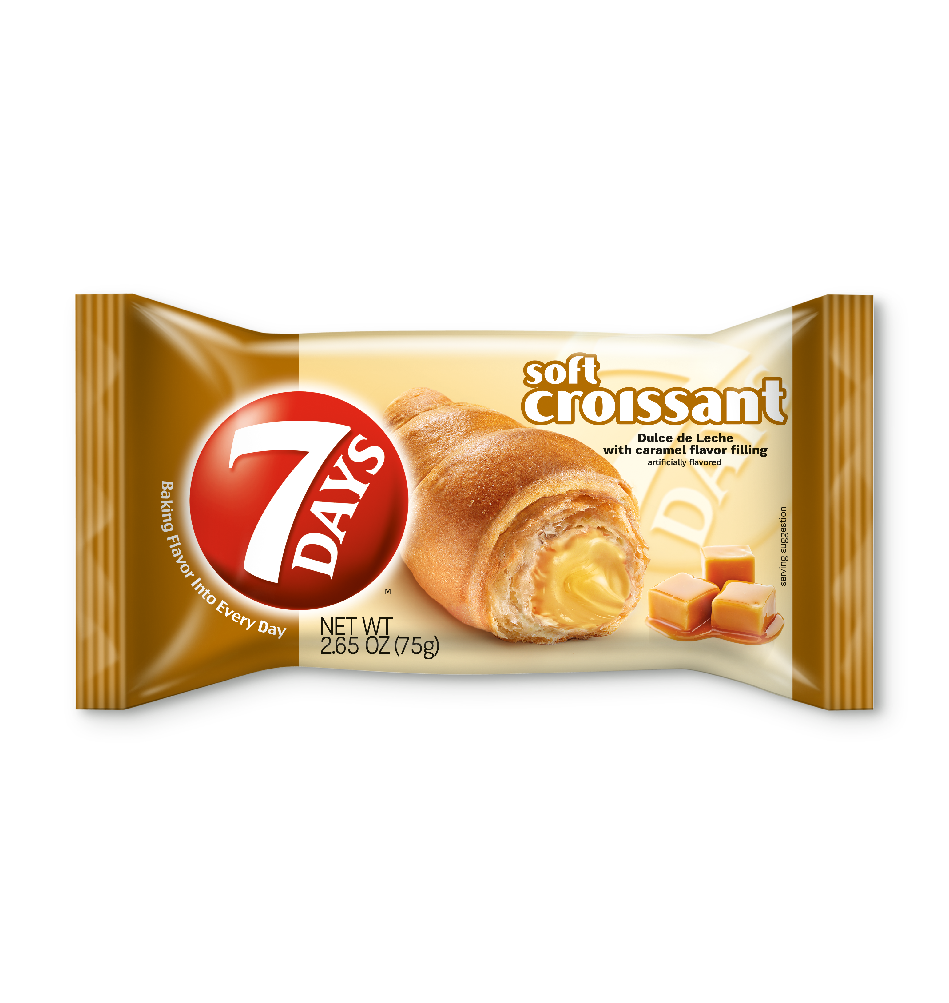 Days Soft Croissant Caramel 2.65 Ounce Size - 24 Per Case.