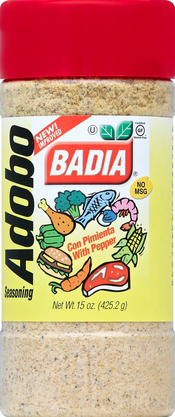 Badia Adobo With Pepper 15 Ounce Size - 12 Per Case.