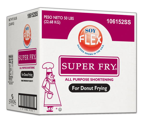 Super Fry Soy Flex All Purpose Shortening 50 Pound Each - 1 Per Case.