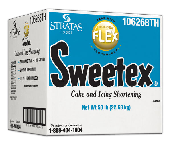 Sweetex Golden Flex Cake And Icing Shortening 50 Pound Each - 1 Per Case.