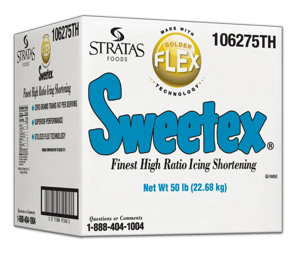 Sweetex Golden Flex Icing Shortening 50 Pound Each - 1 Per Case.