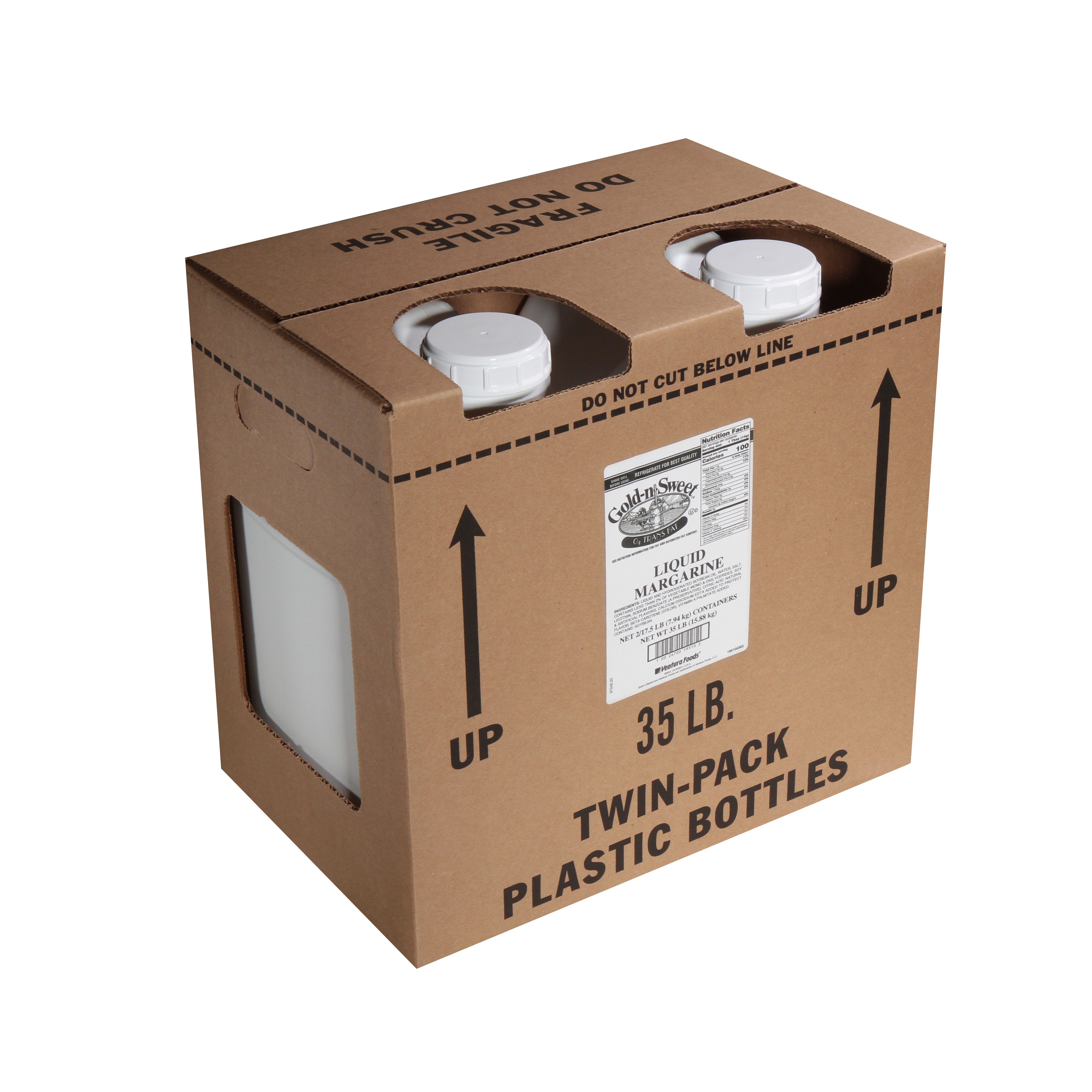 Gold'n Sweet Vegan Liquid Margarine 17.5 Pound Each 2 Per Case.