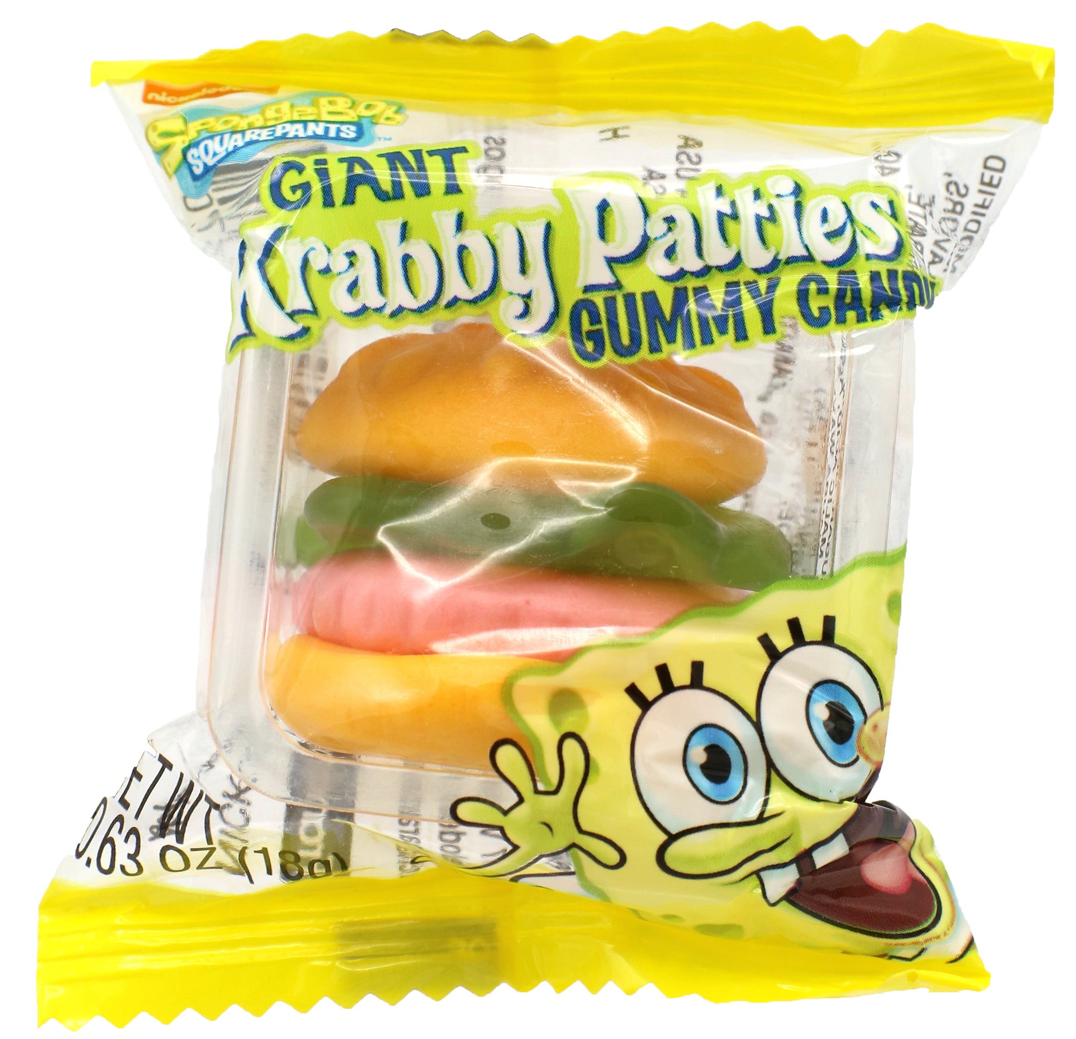 Giant Krabby Patty Original 0.63 Ounce Size - 216 Per Case.