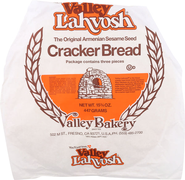 Lahvosh Crackerbread 5" Round Original 15.75 Ounce Size - 7 Per Case.