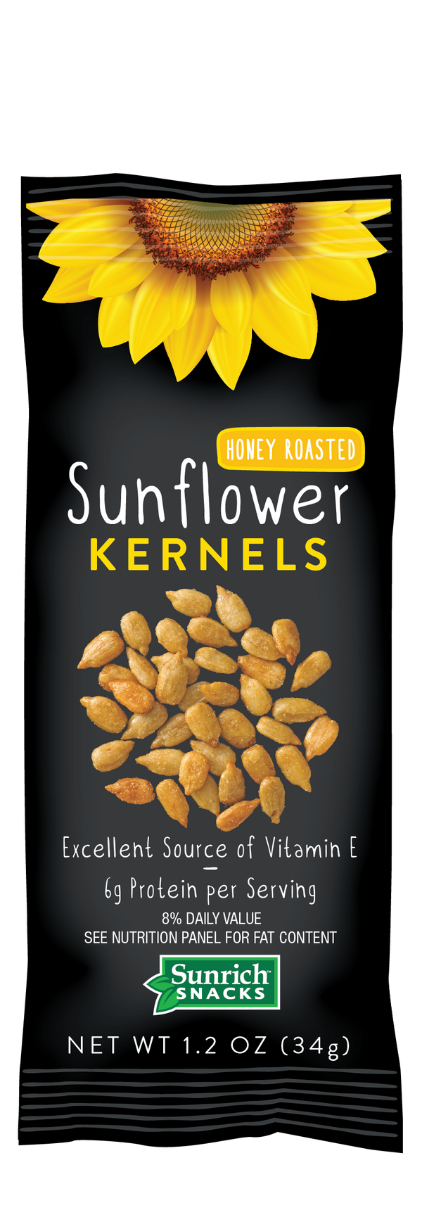 Sunflower Kernel Honey Roasted 1.2 Ounce Size - 150 Per Case.