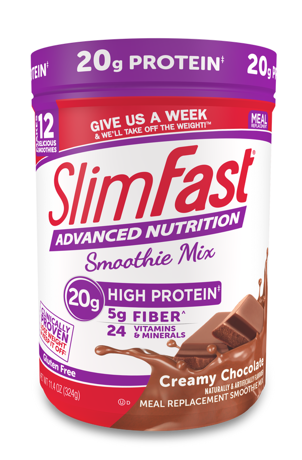 Slimfast Advanced Smoothie Milk Chocolate 11.4 Ounce Size - 2 Per Case.