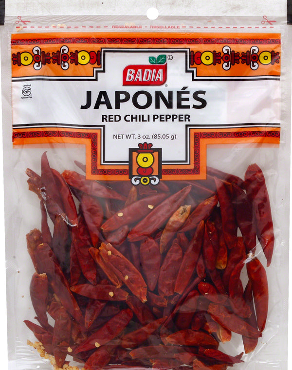 Badia Japones (Red Chili Pepper) 3 Ounce Size - 12 Per Case.